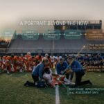 significance of injuries in sports with all players focused on injured player from a bent knee