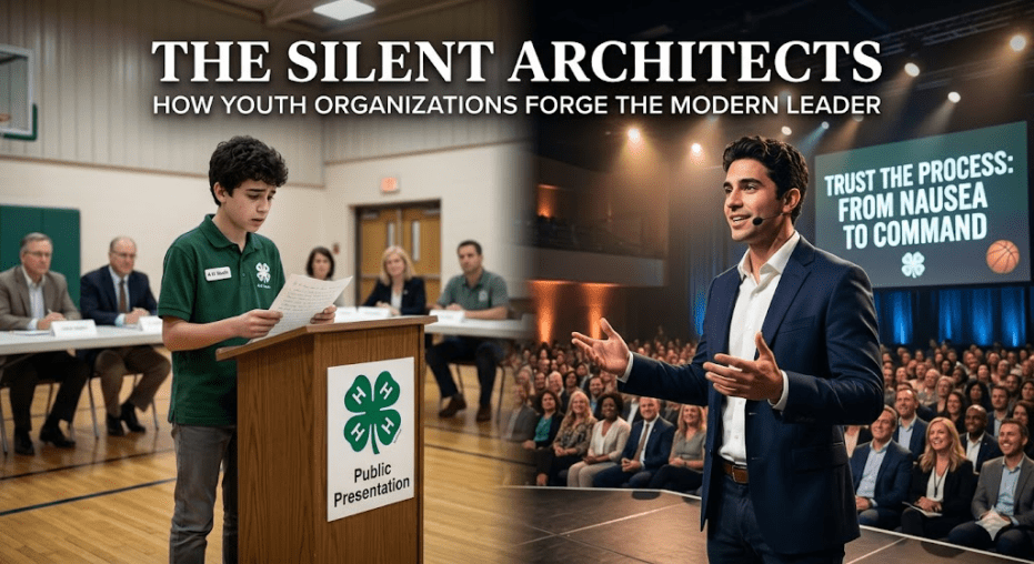 youth speaking to group as youth audience as adult